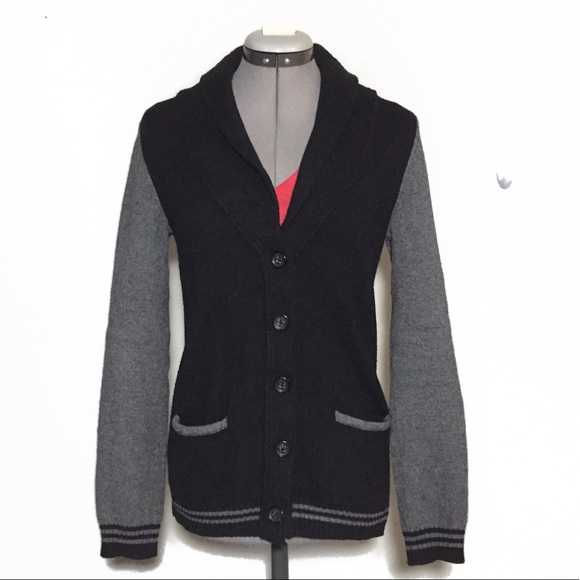 Gap Varsity Style Shawl Neck Cardigan- Some Piling - Picture 2 of 6